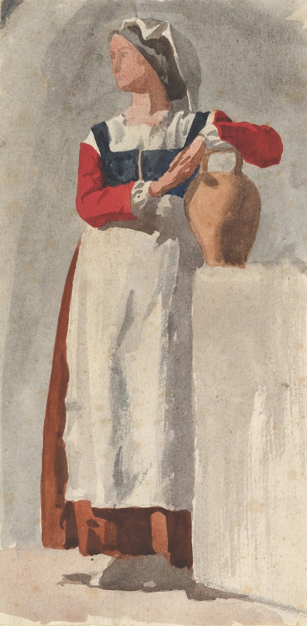 Italiaanse Vrouw, ca. 1856-57 door Edgar Degas.