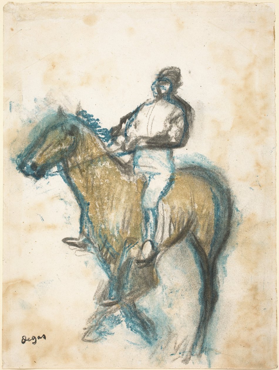 Jockey, ca. 1898 door Edgar Degas