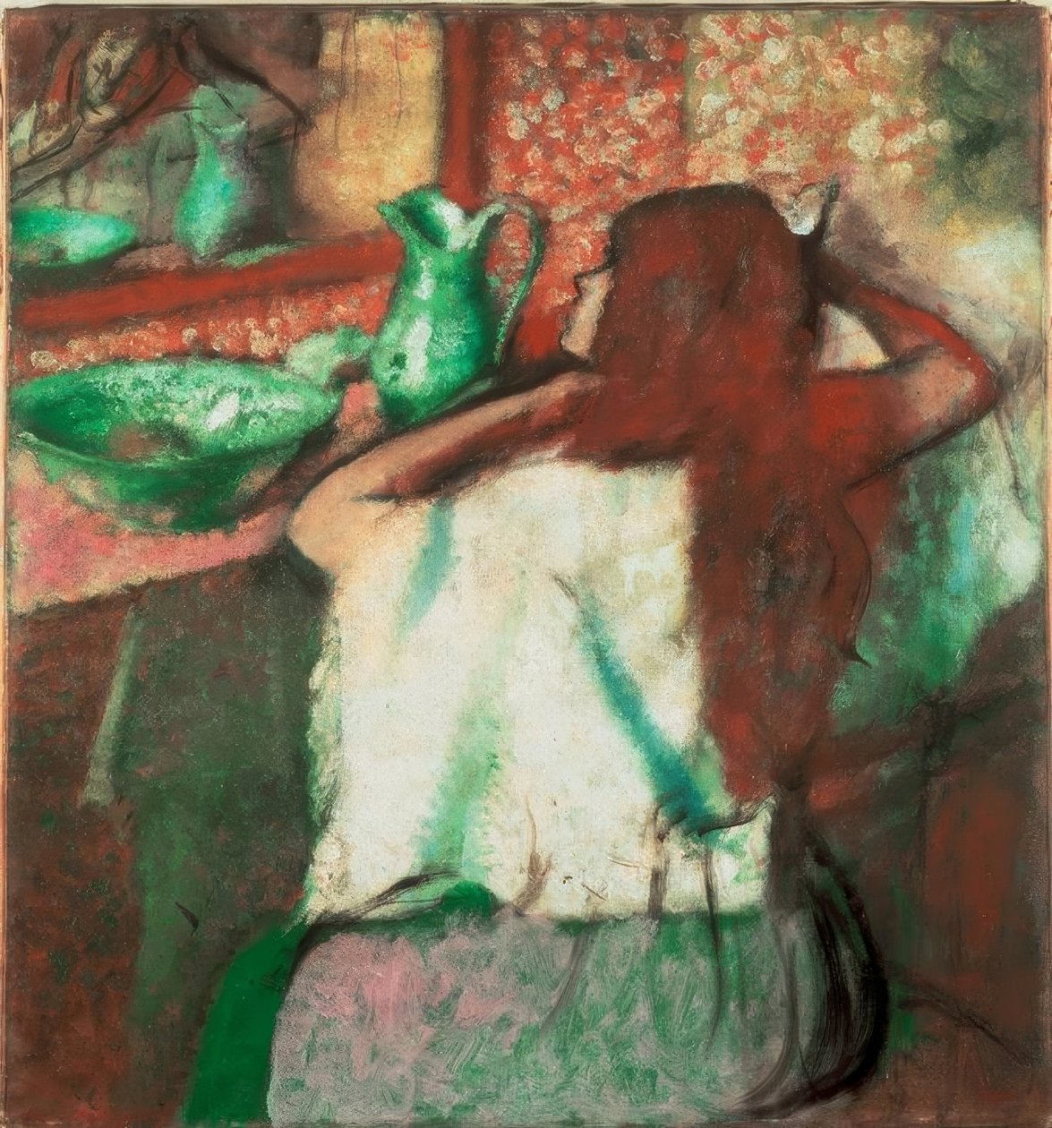 Het kapsel door Edgar Degas