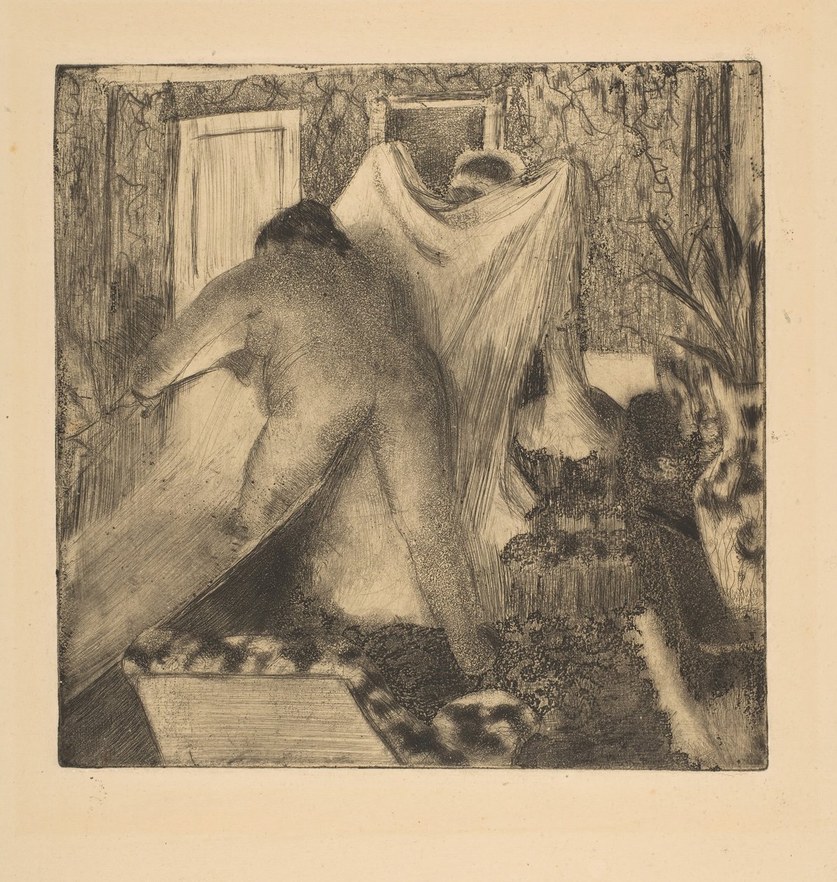 Het Bad Verlaten, 1879-80 door Edgar Degas