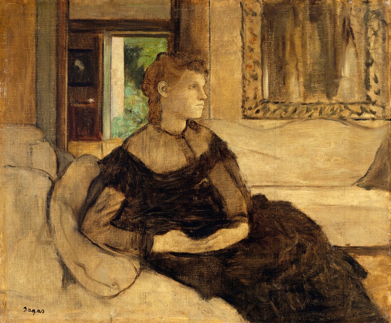 Madame Théodore Gobillard door Edgar Degas