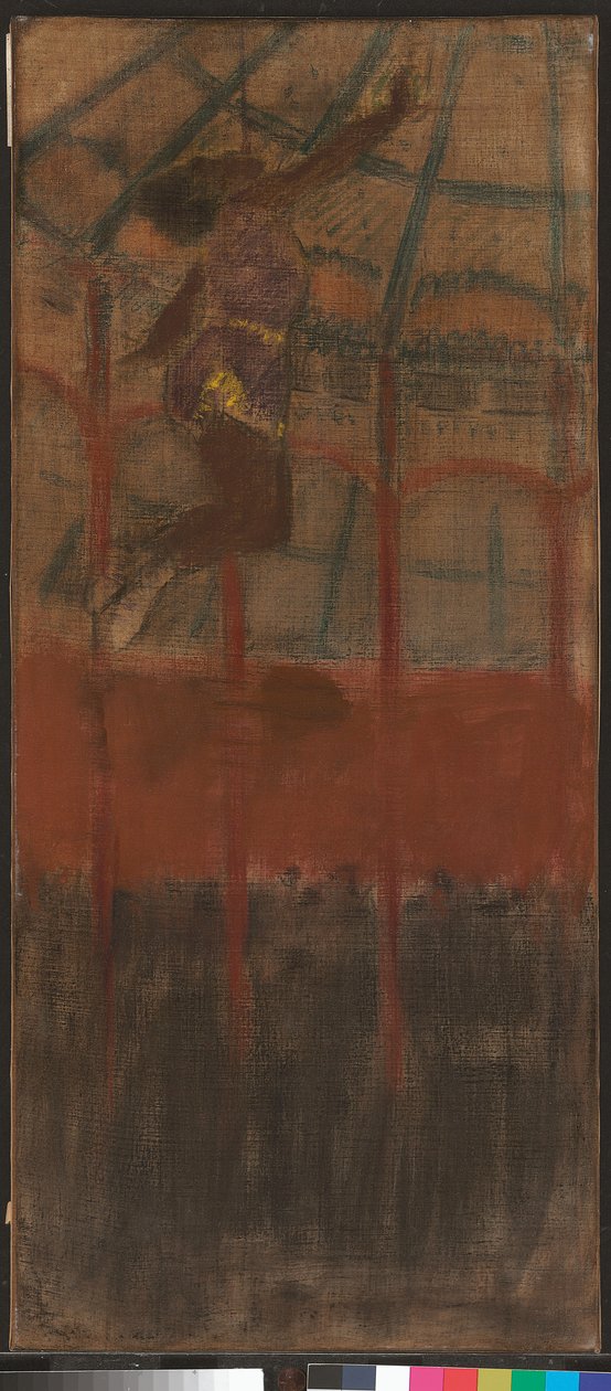 Miss La La in het Cirque Fernando door Edgar Degas