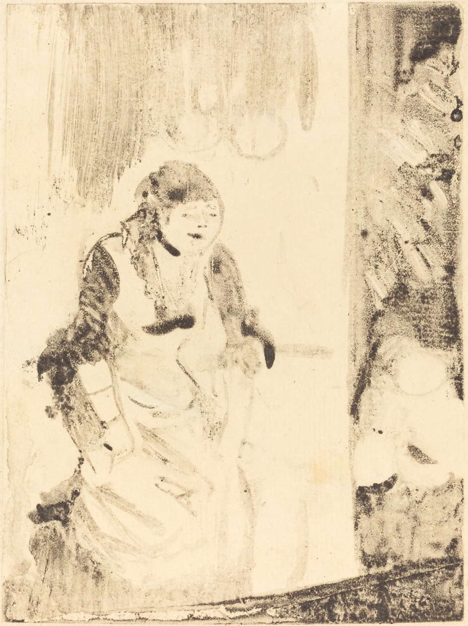 Mlle Bécat door Edgar Degas