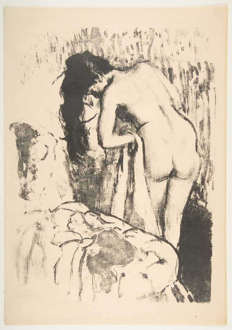 Naakte Vrouw die Zichzelf Afdroogt door Edgar Degas