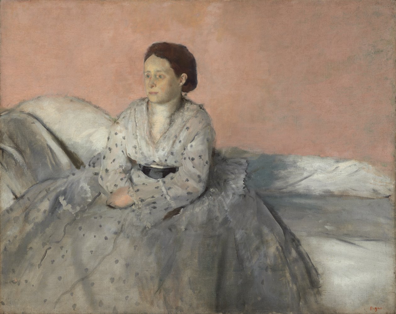 Portret van Madame René de Gas door Edgar Degas