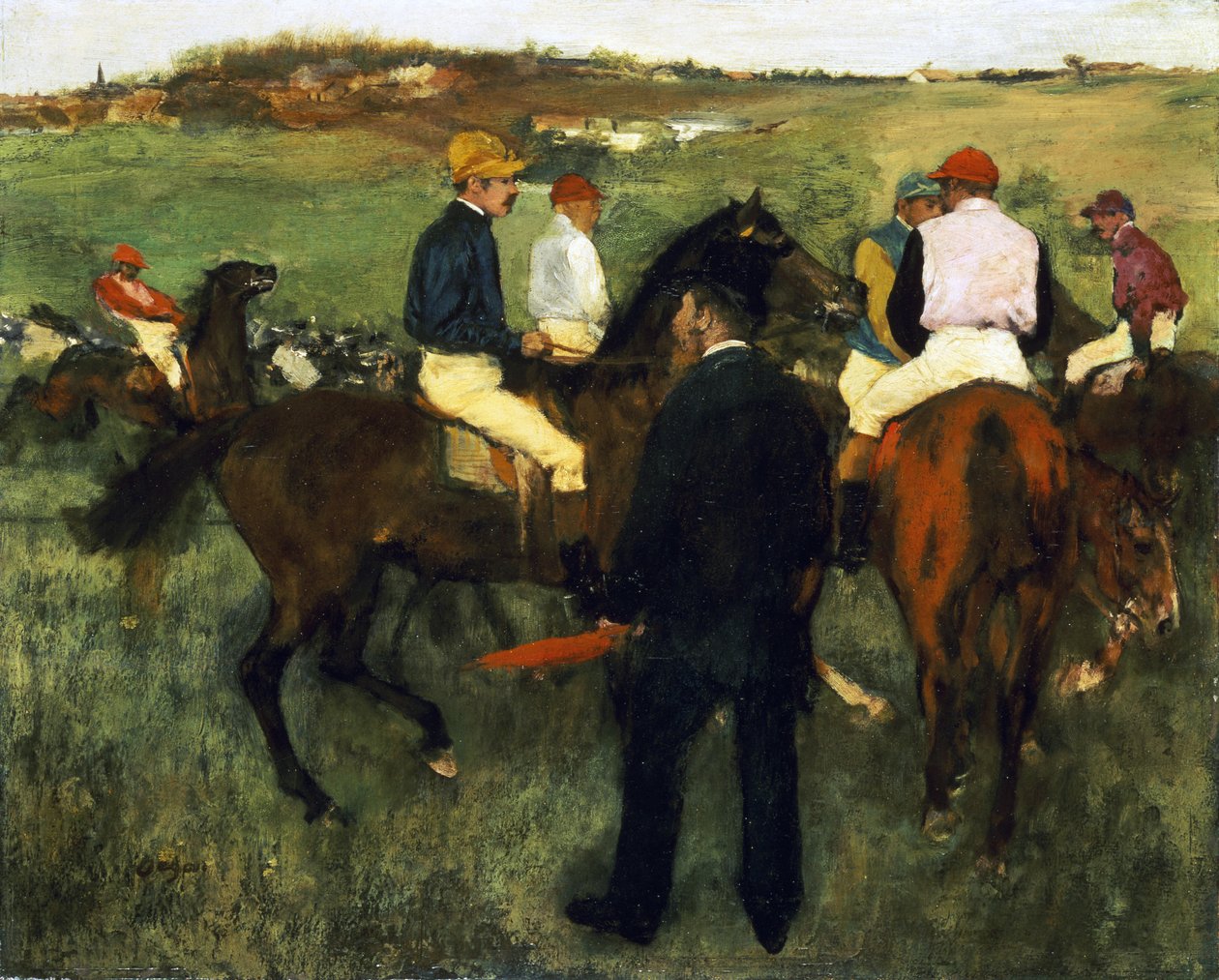 Renpaarden door Edgar Degas