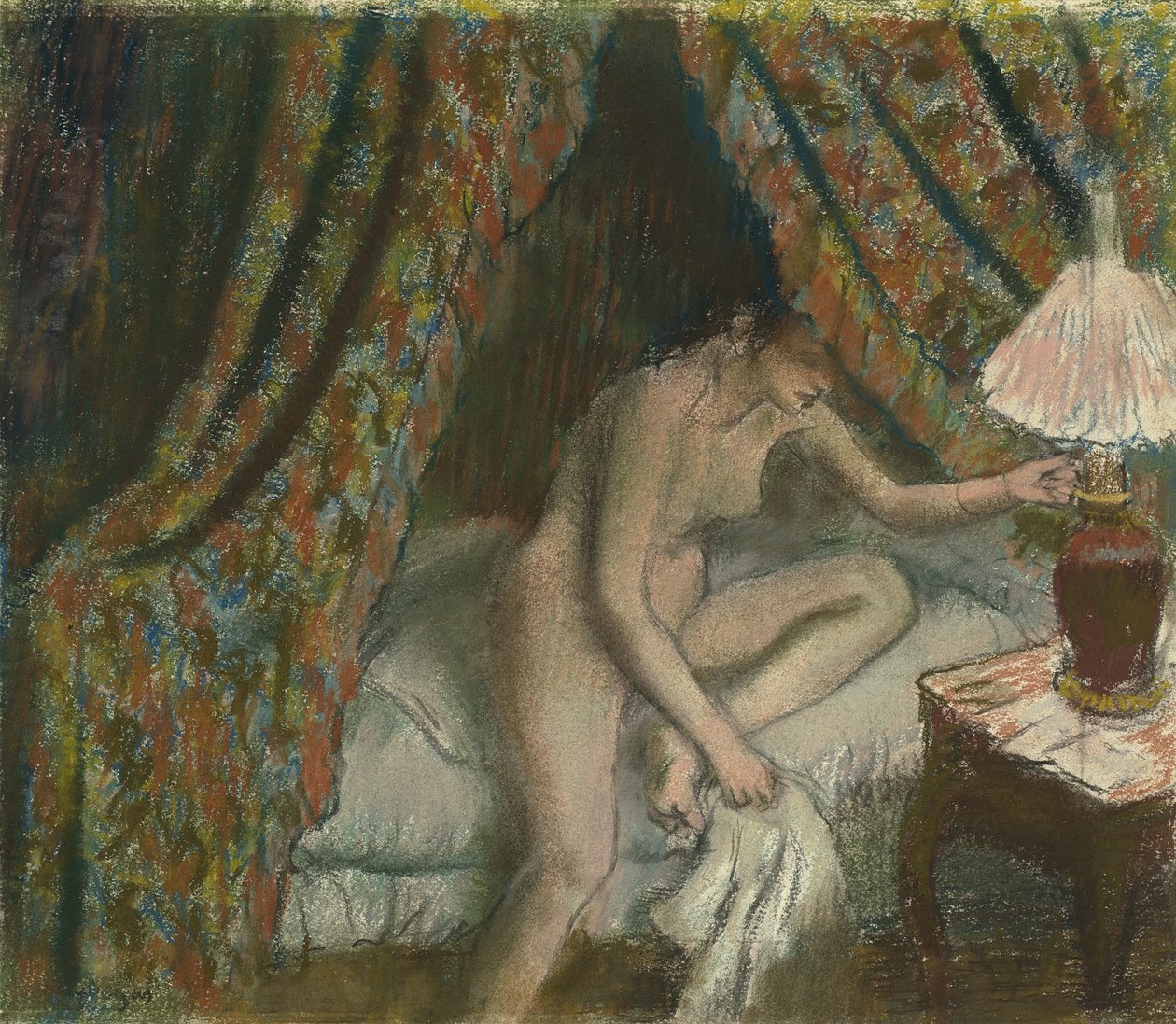 Terugtrekken door Edgar Degas