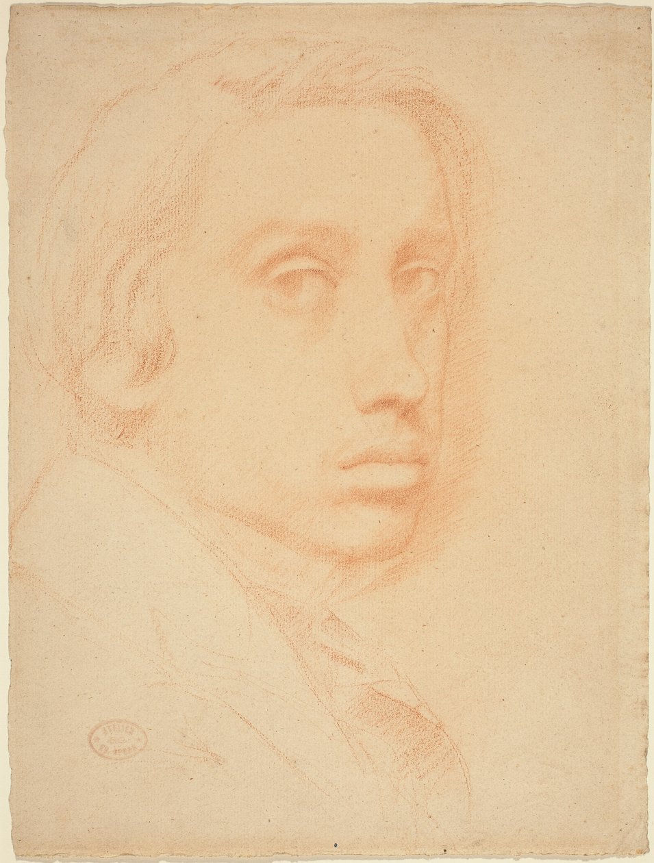 Zelfportret, c. 1855 door Edgar Degas
