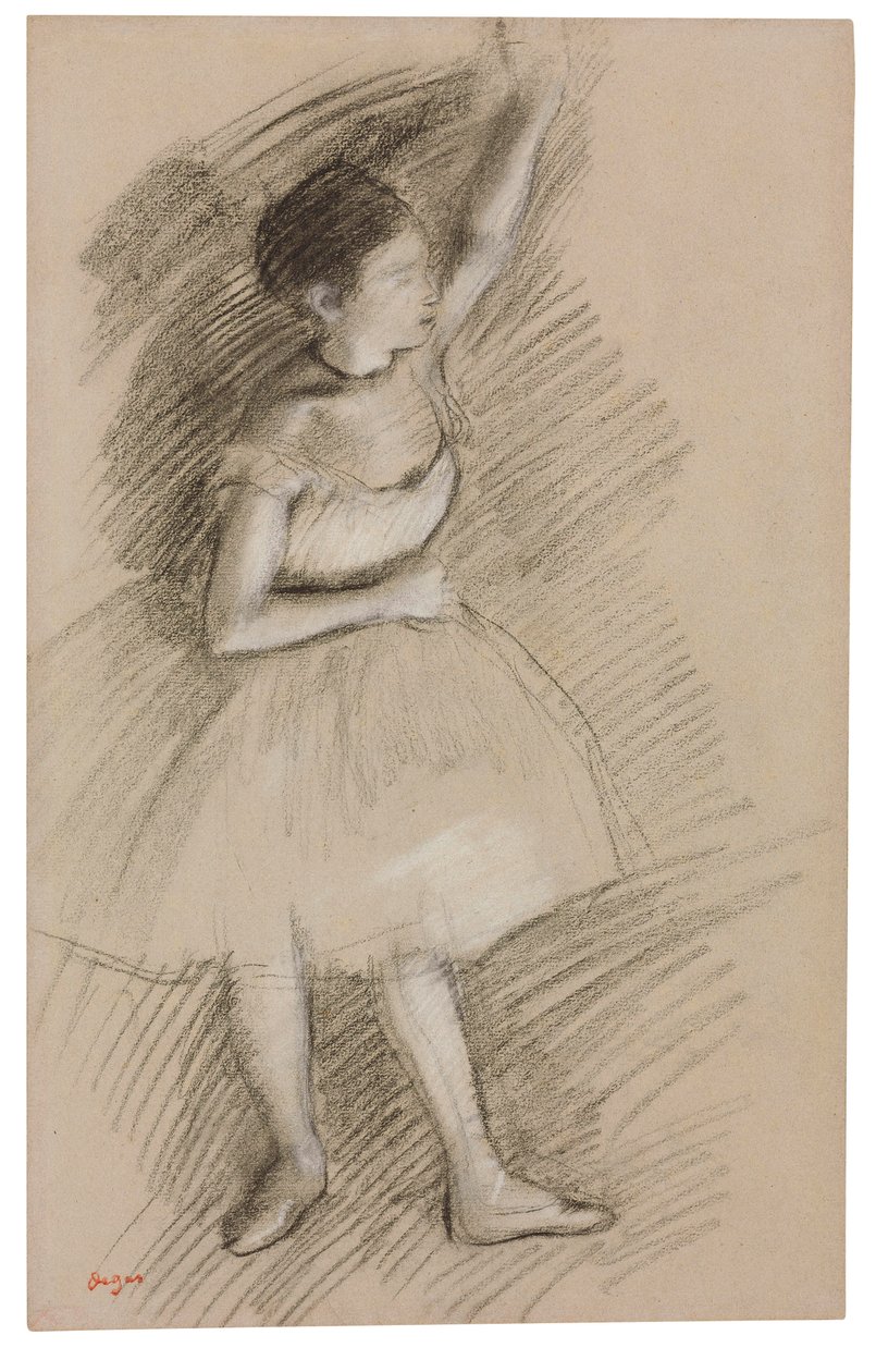Studie van een danseres door Edgar Degas