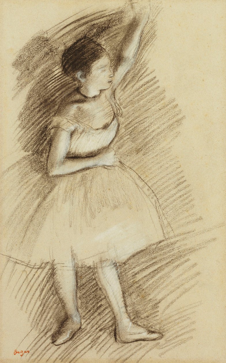 Studie van een danseres door Edgar Degas