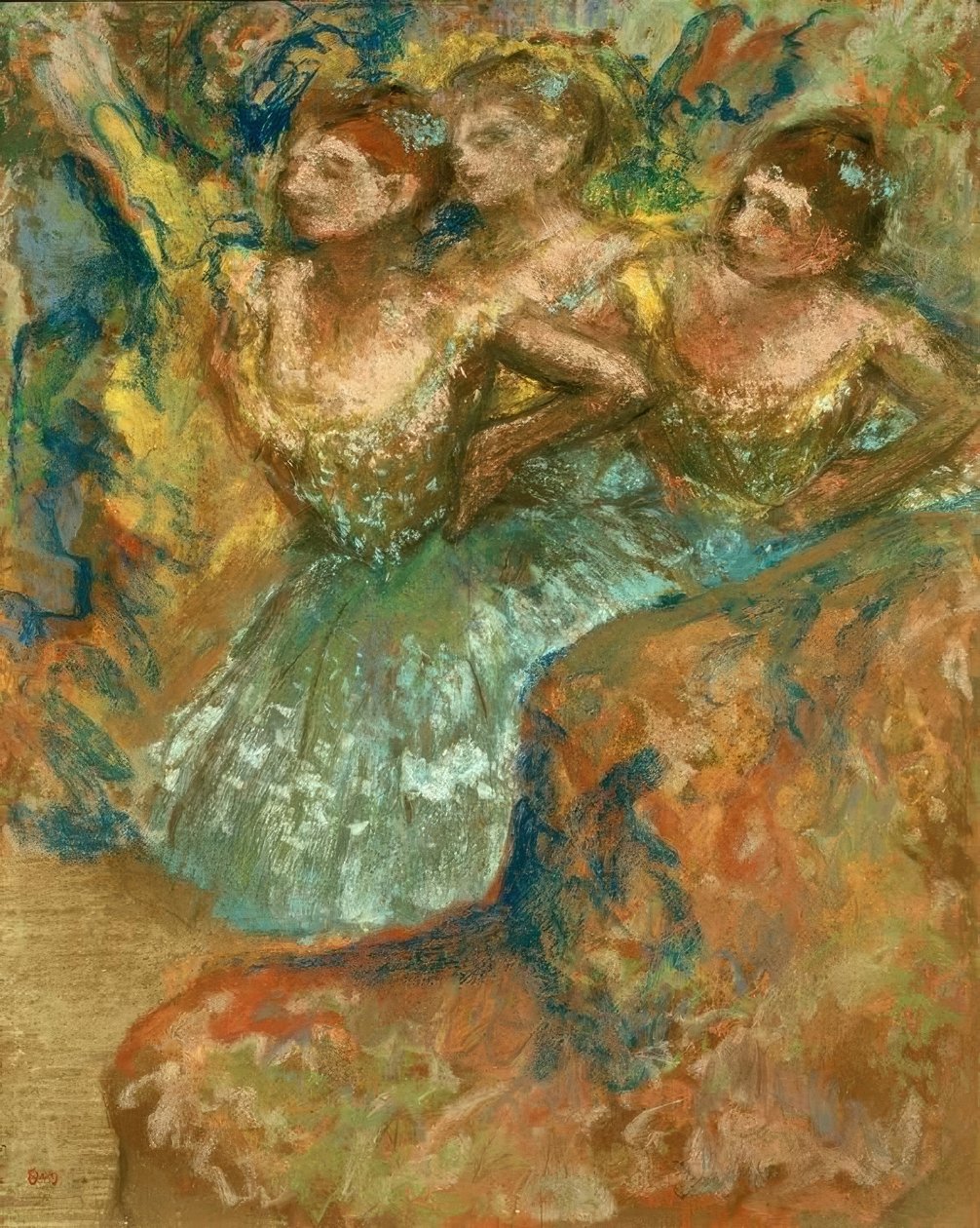 Groep dansers door Edgar Degas
