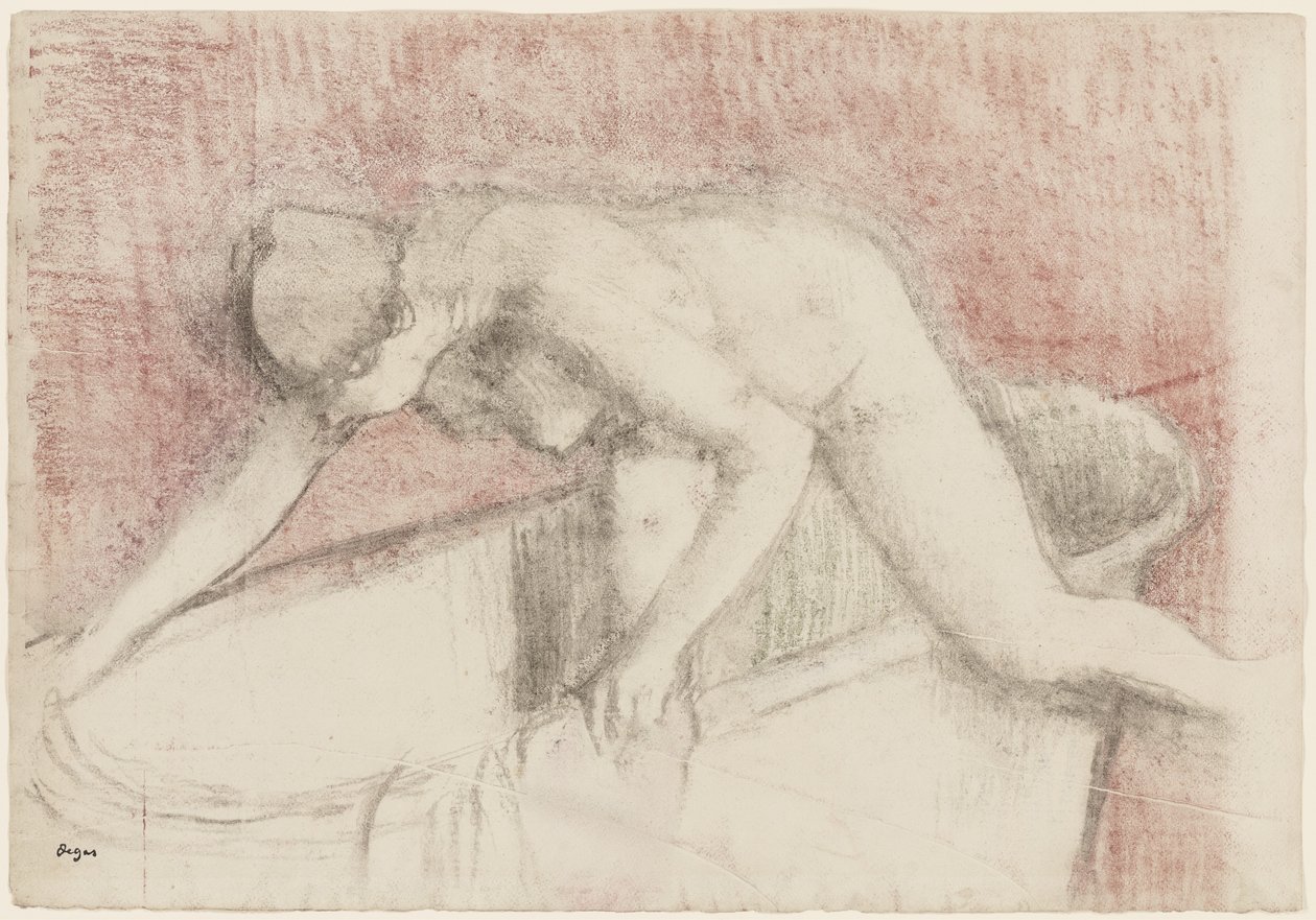 Het Bad door Edgar Degas