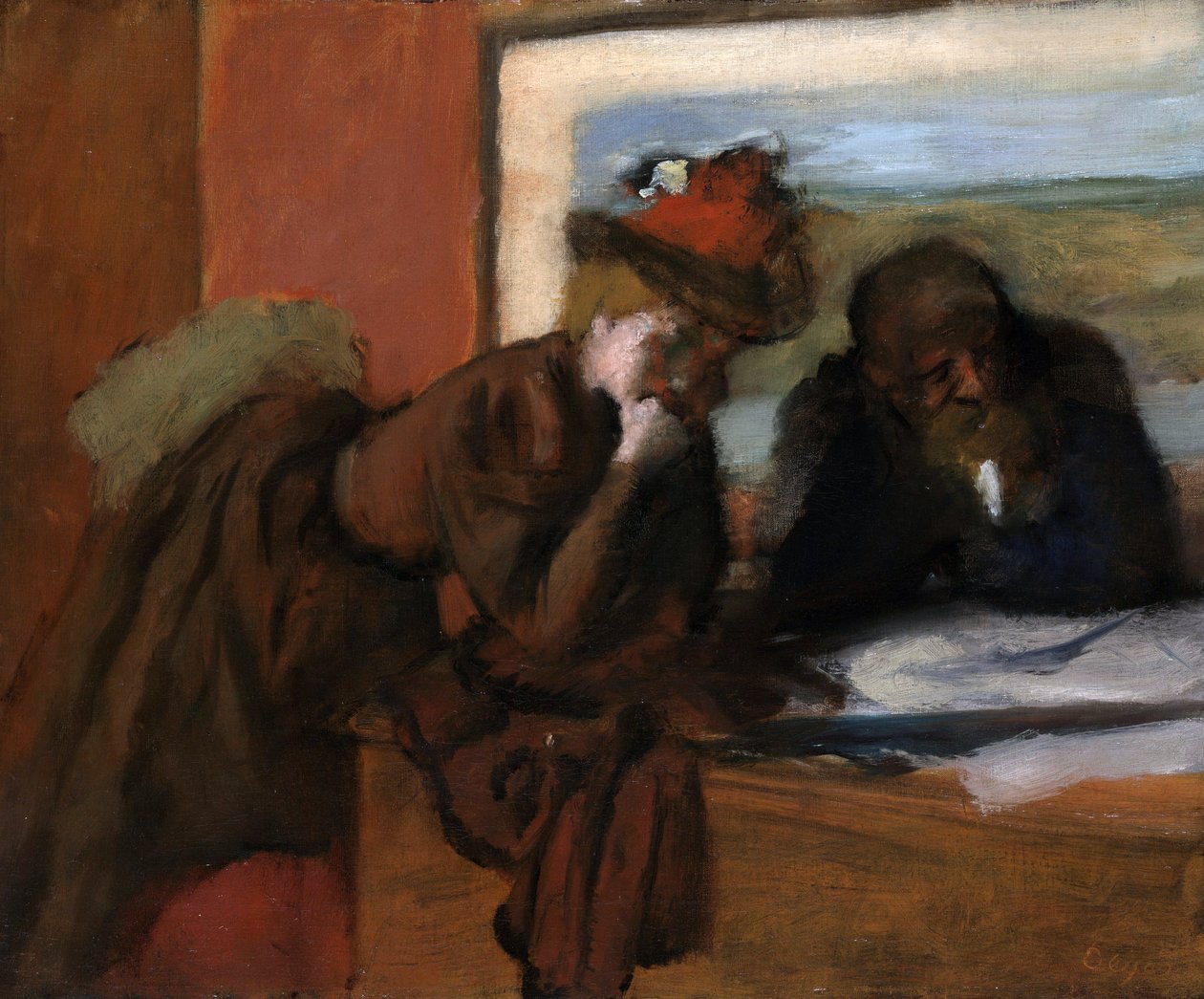 Het Gesprek door Edgar Degas