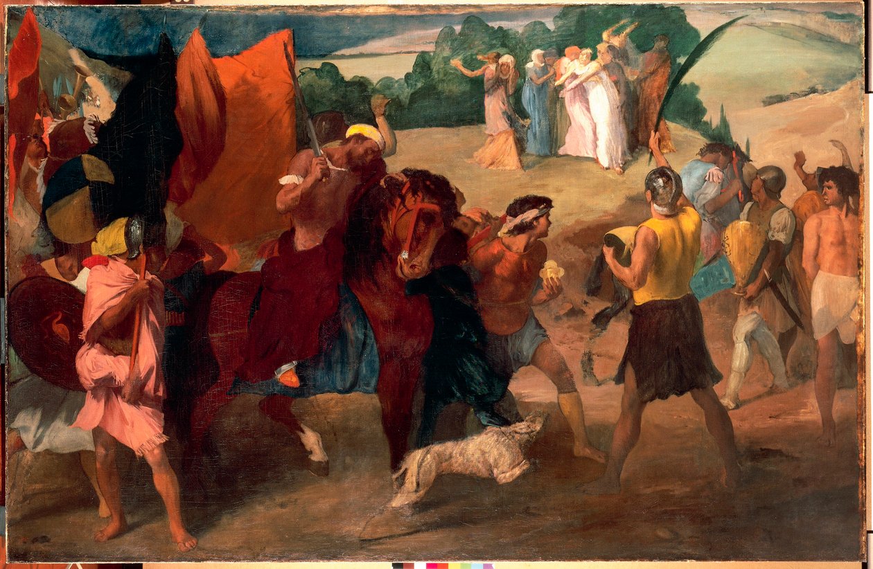 De dochter van Jefta door Edgar Degas