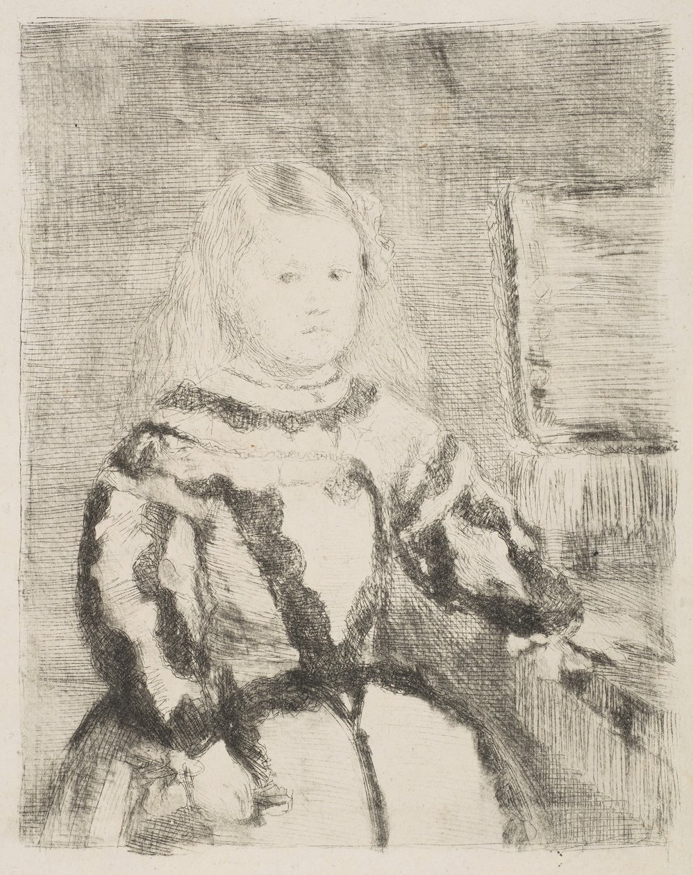 De Infanta Margarita, naar Velázquez, 1862-64 door Edgar Degas