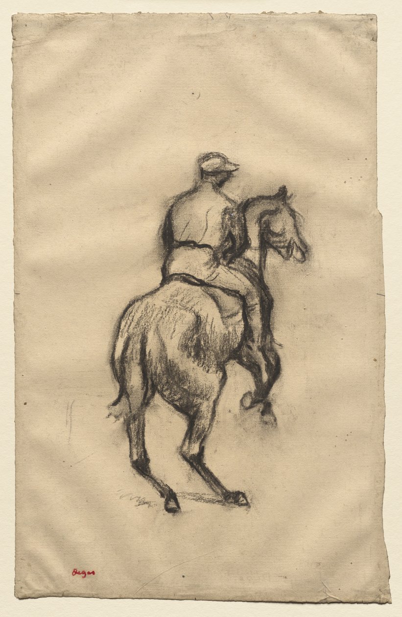 De jockey, c.1885-1900 door Edgar Degas
