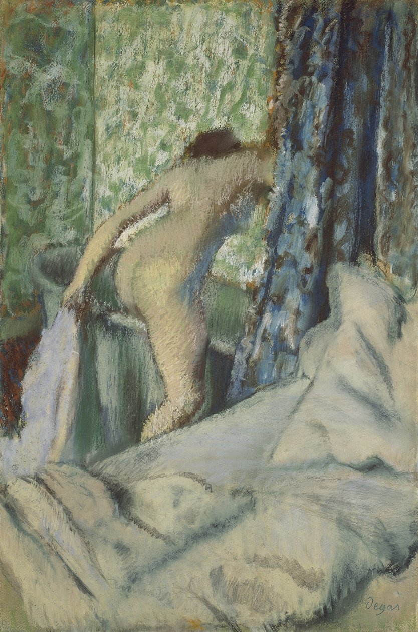 Het Ochtendbad, 1887-90 door Edgar Degas