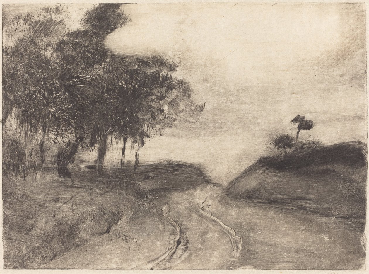 La route, c. 1878-1880 door Edgar Degas