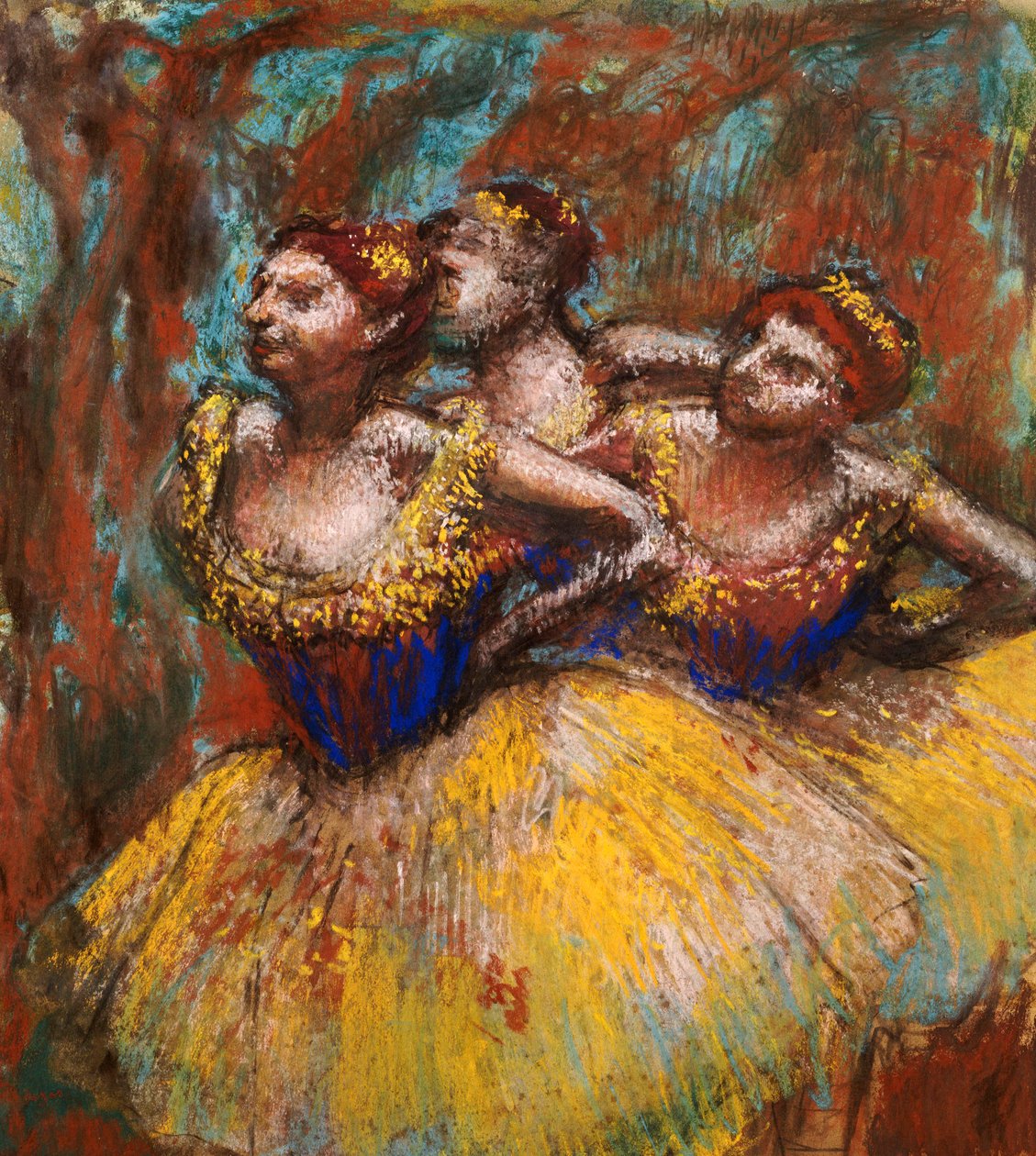 Drie Dansers door Edgar Degas