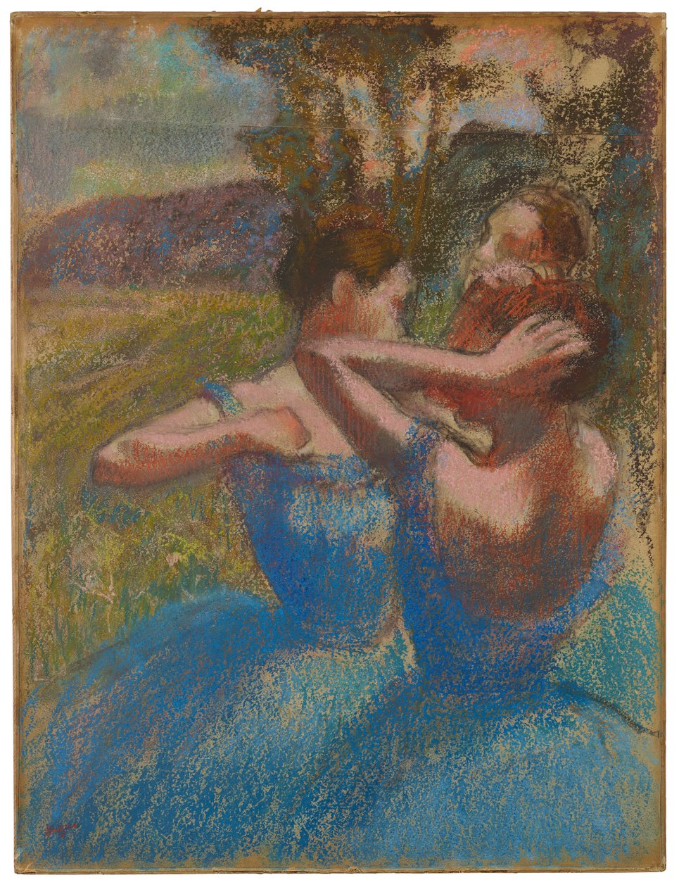 Drie Dansers, ca. 1897 door Edgar Degas