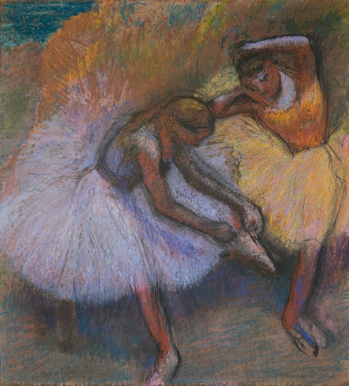Twee dansers door Edgar Degas