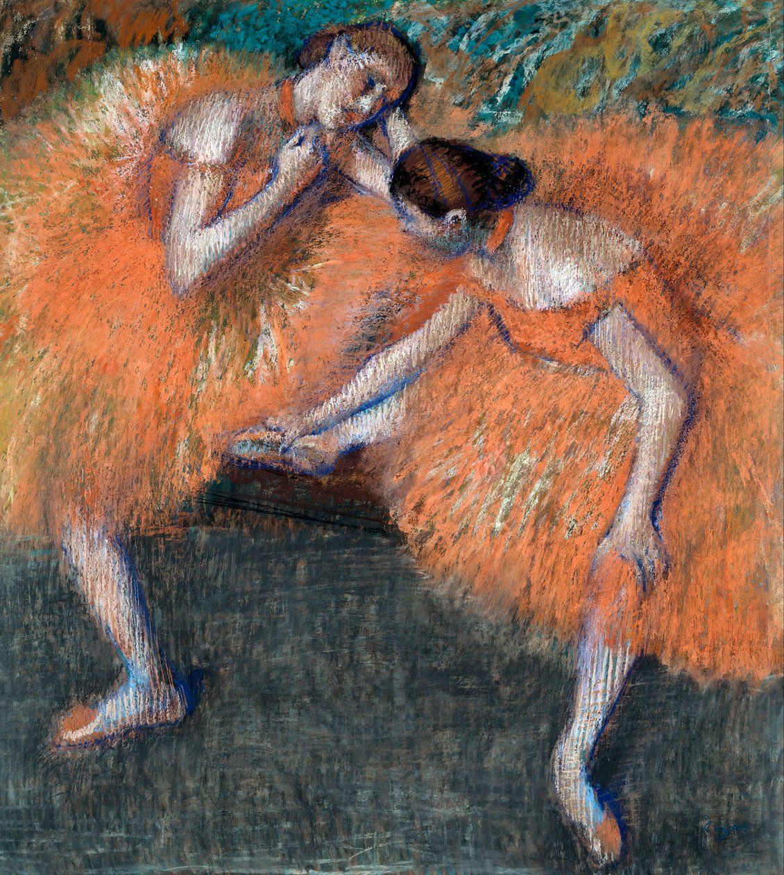 Twee dansers, ca 1898 door Edgar Degas