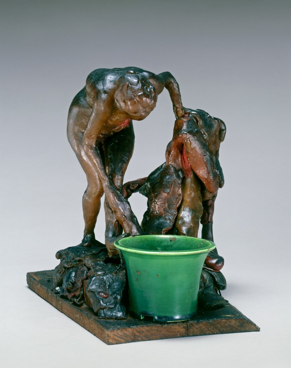 Vrouw wast haar linkerbeen, c. 1890s door Edgar Degas