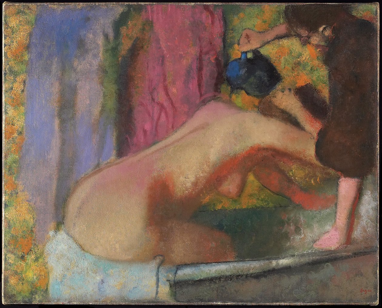 Vrouw bij haar Bad, c.1895 door Edgar Degas