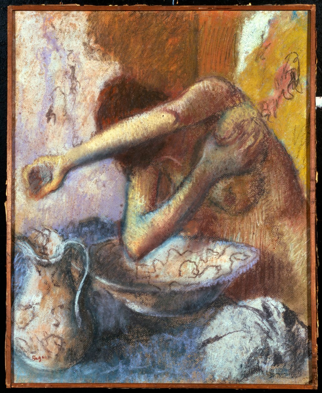 Vrouw bij haar toilet, c.1887 door Edgar Degas