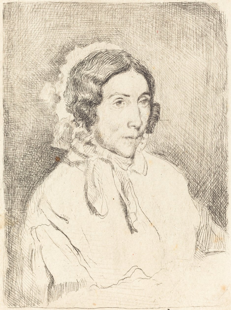 Vrouw met een Gerimpelde Hoed (Dame âgée) door Edgar Degas