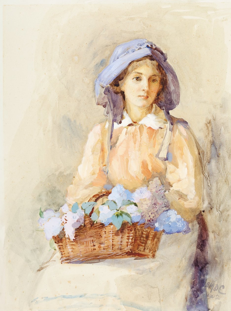 De lila zonneklep, 1902 door Edith Mary Dorothy Collingwood