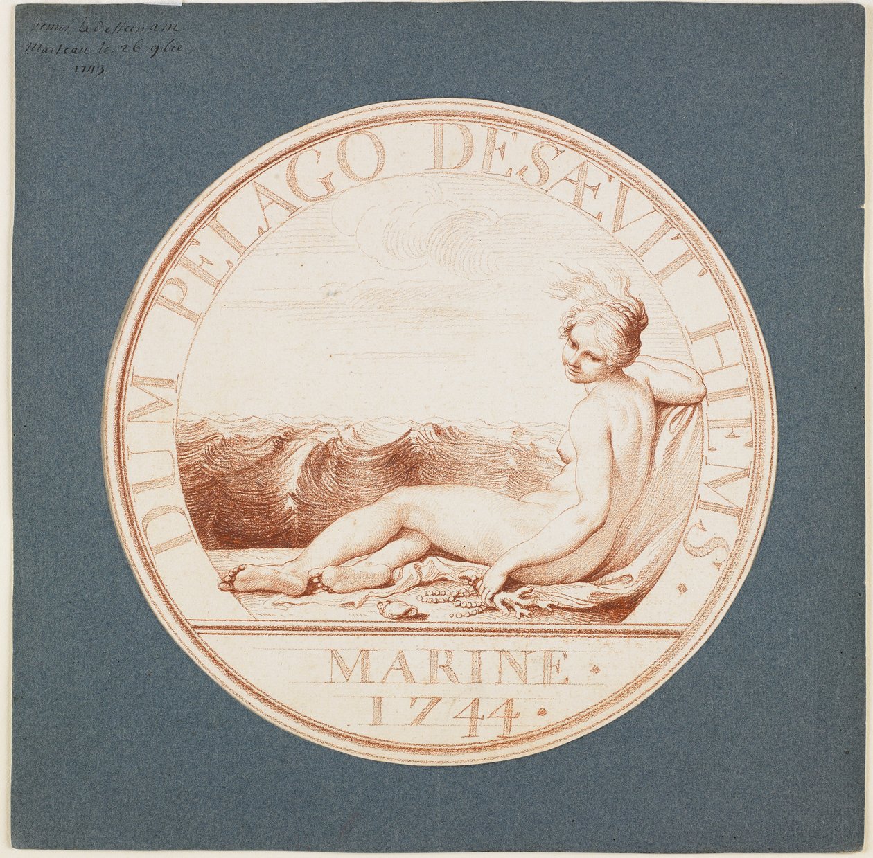 Mariene Allegorie, ca. 1743 door Edmé Bouchardon