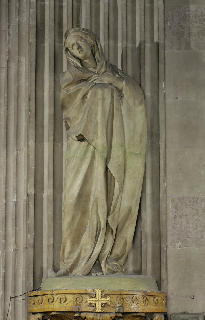 De Maagd rouwend door Edmé Bouchardon