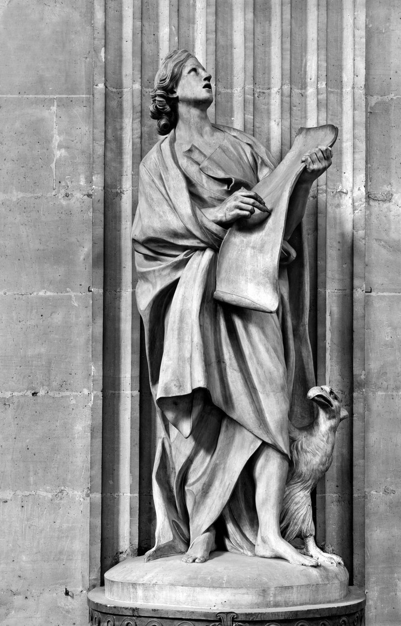 Sint Johannes de Evangelist door Edmé Bouchardon