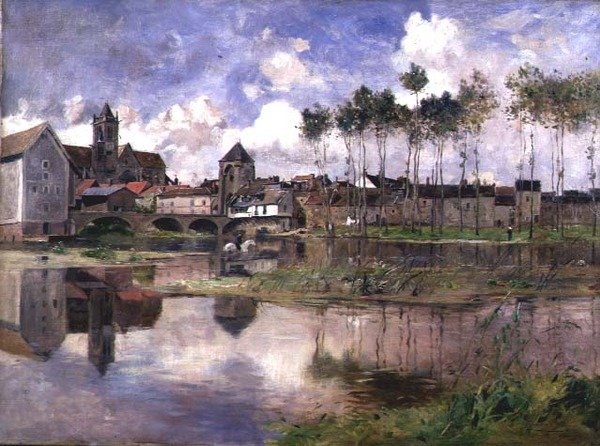 Moret-sur-Loing door Edmond Charles Yon