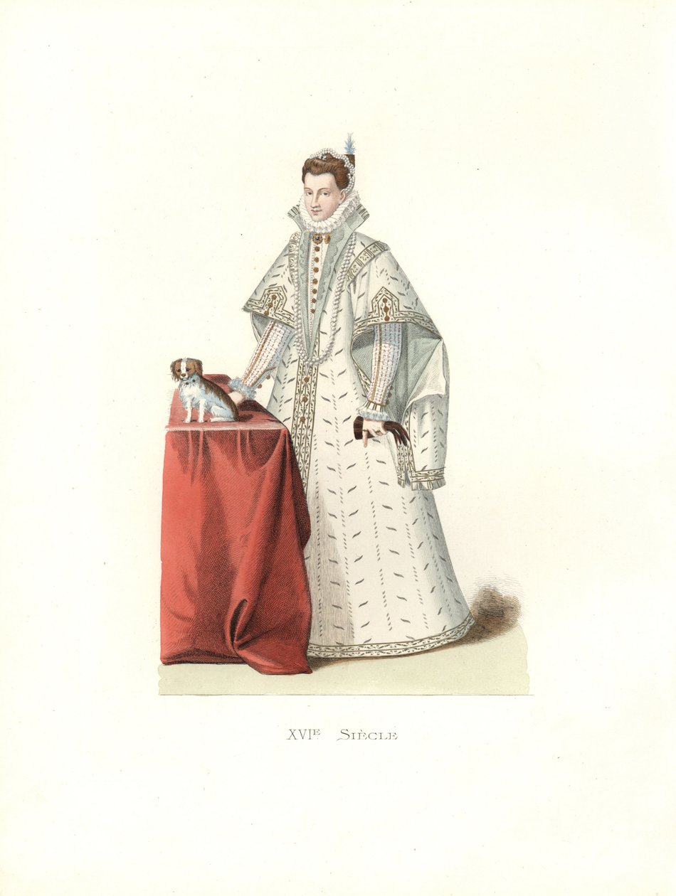 Italiaanse edelvrouw door Edmond Lechevallier Chevignard