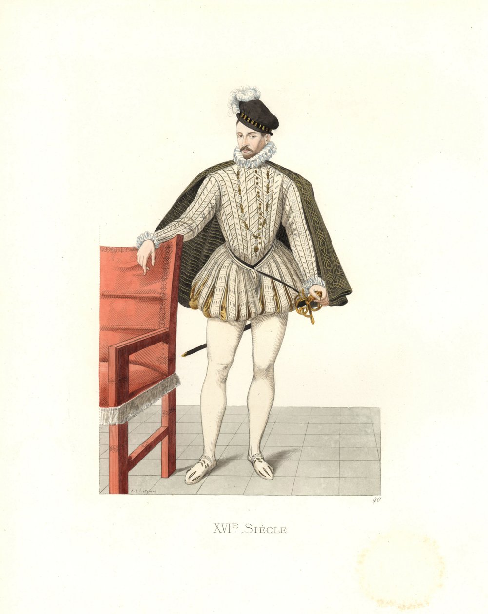 Koning Karel IX van Frankrijk (1550-1574) door Edmond Lechevallier Chevignard