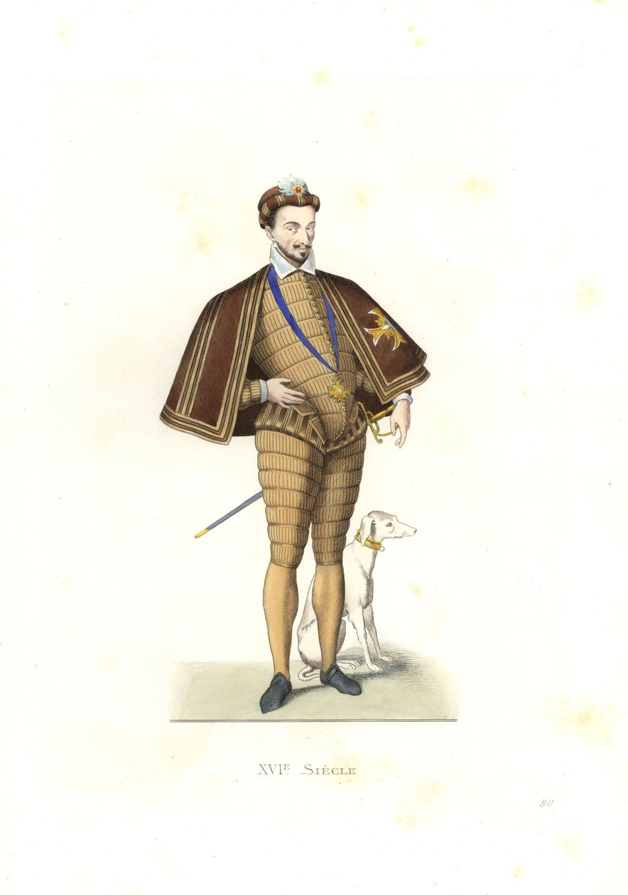 Koning Hendrik III van Frankrijk door Edmond Lechevallier Chevignard