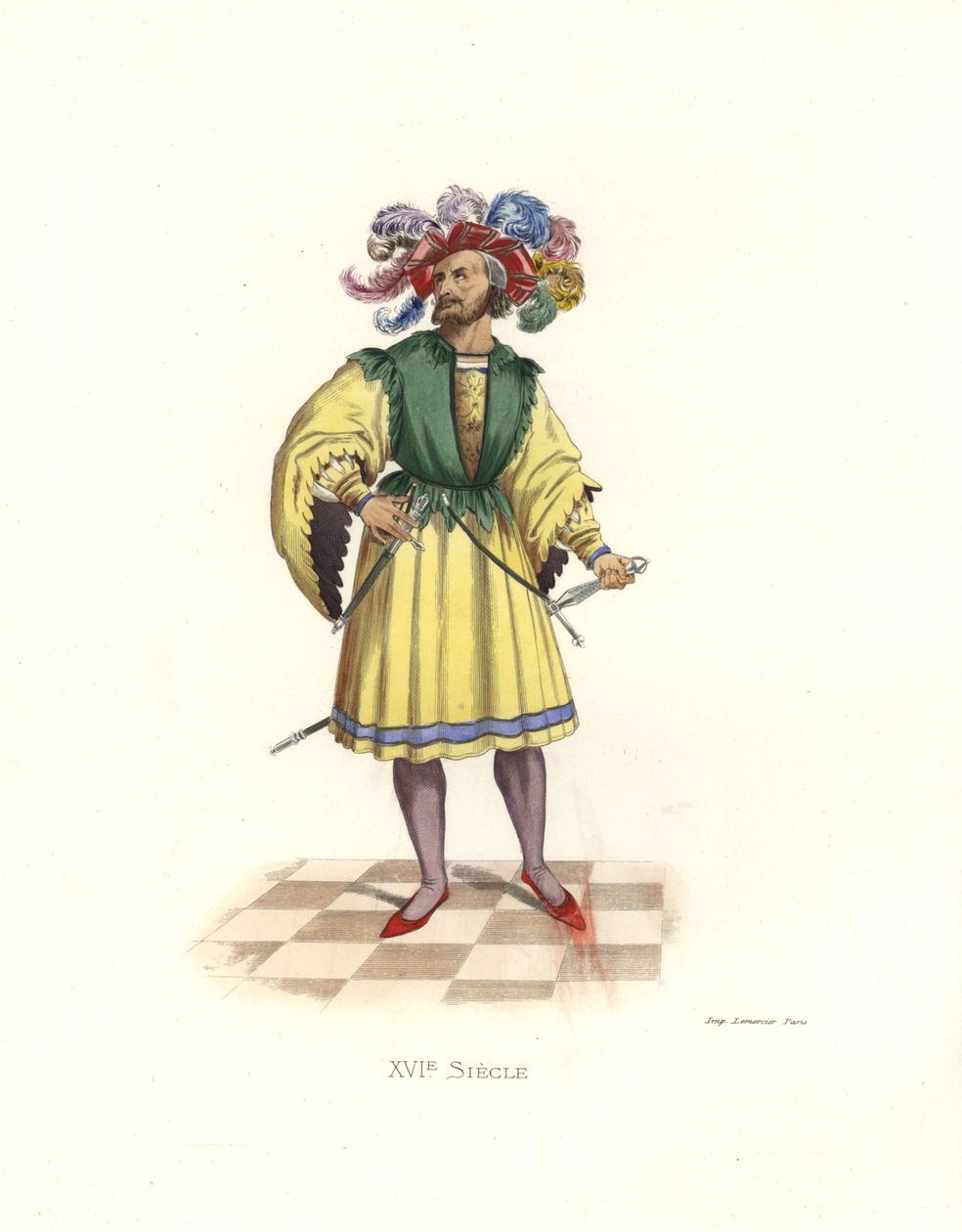 Patriciër van Neurenberg door Edmond Lechevallier Chevignard