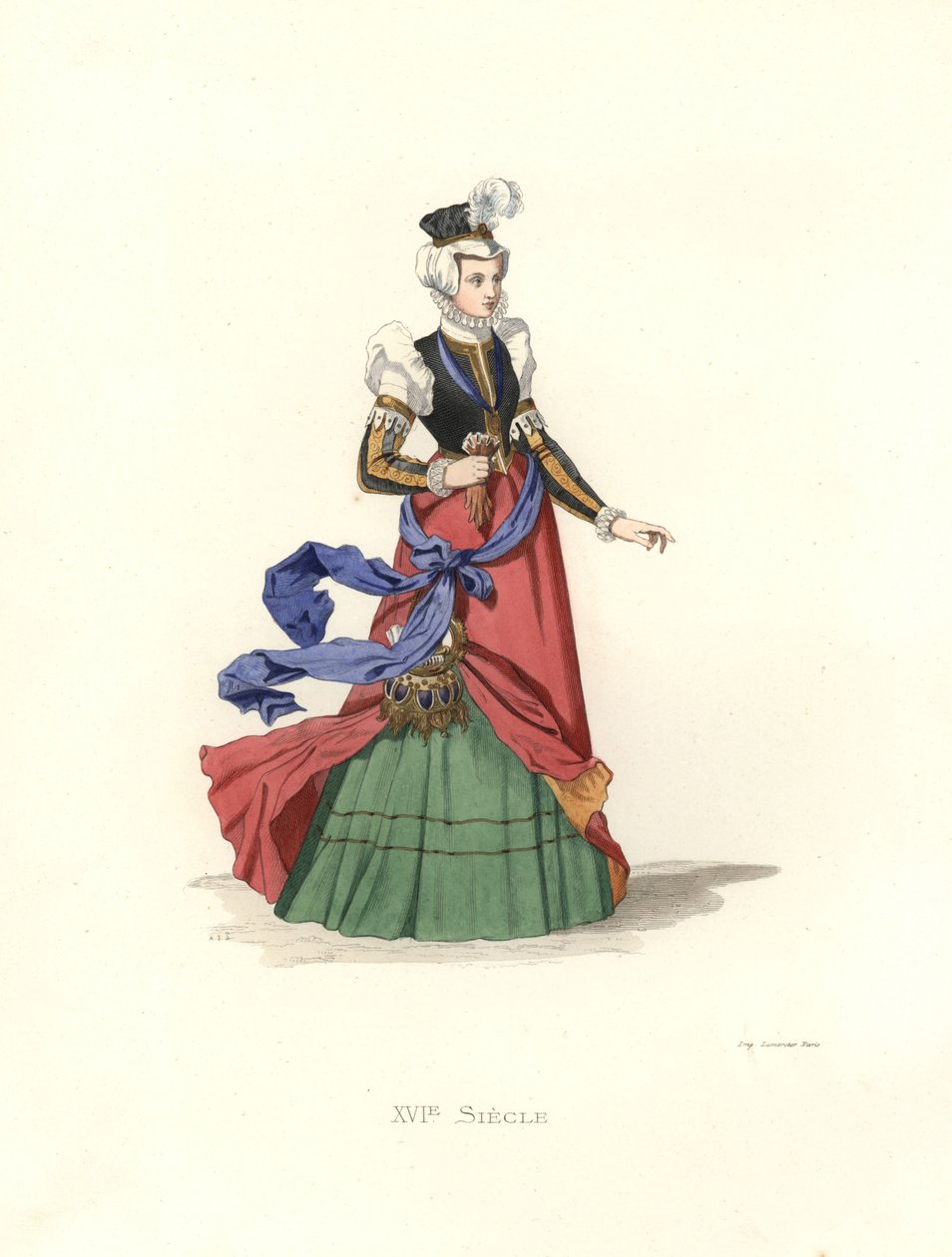 Zwitserse dame door Edmond Lechevallier Chevignard