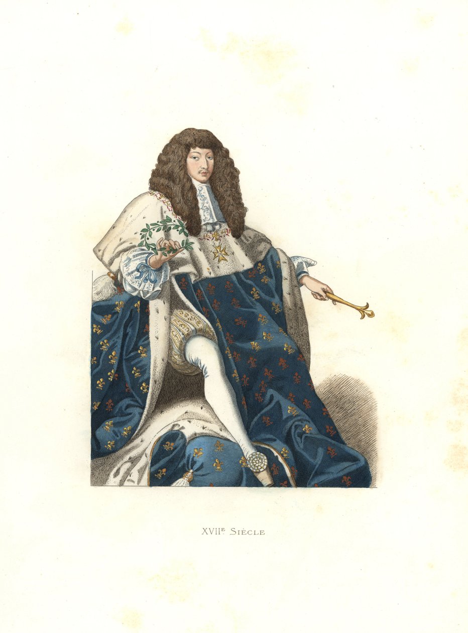 Jonge Lodewijk XIV, koning van Frankrijk door Edmond Lechevallier Chevignard