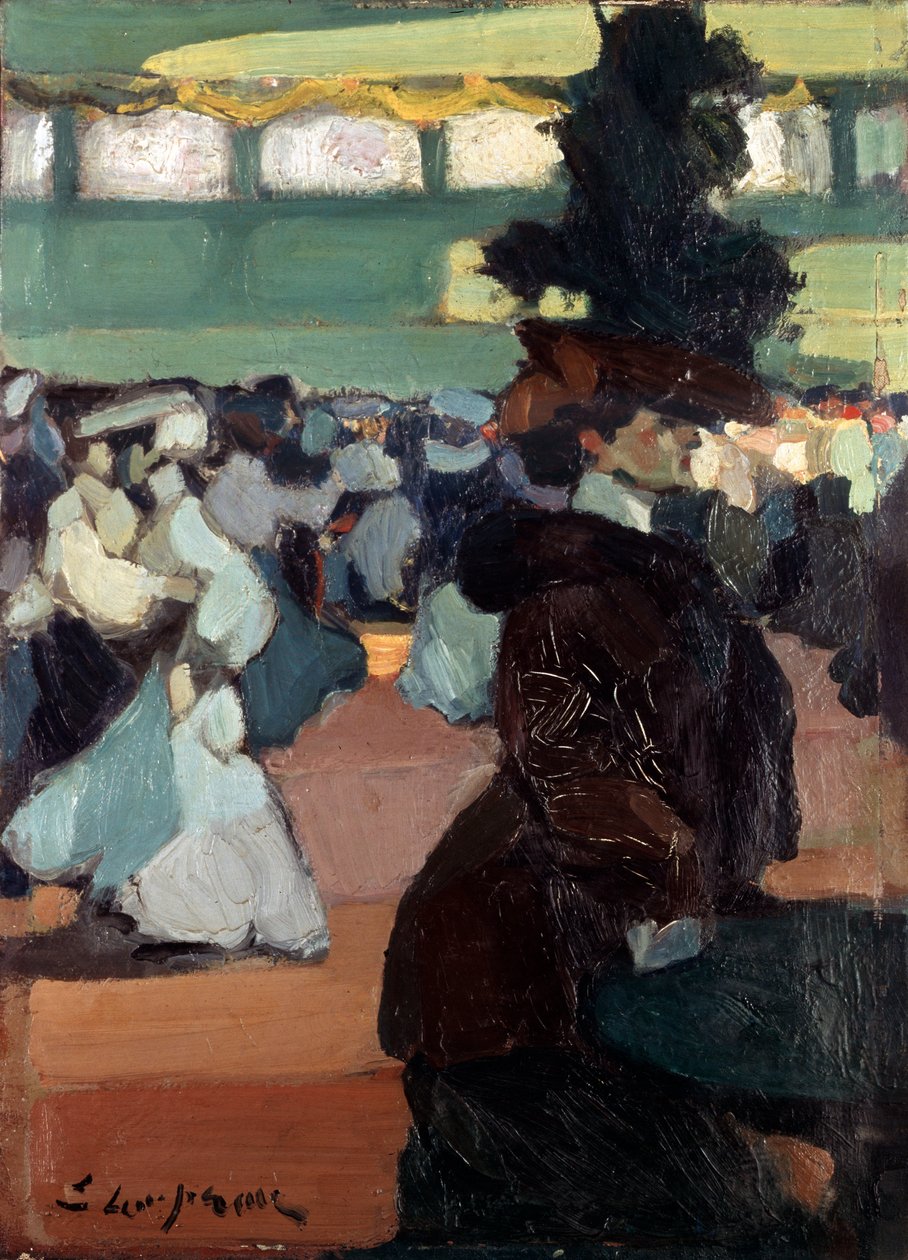 Op een bal, 1905 door Edmond Lempereur