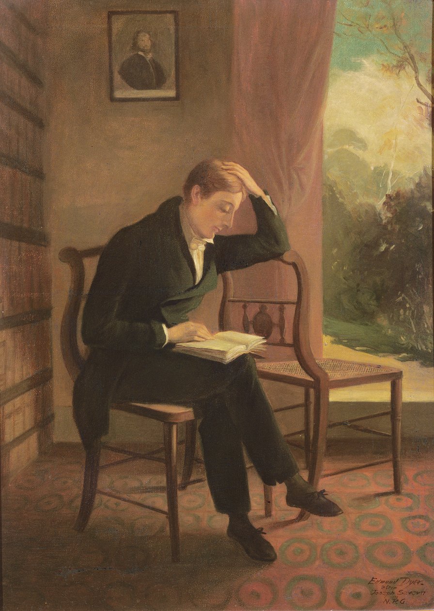 Keats in Wentworth Place door Edmund Dyer