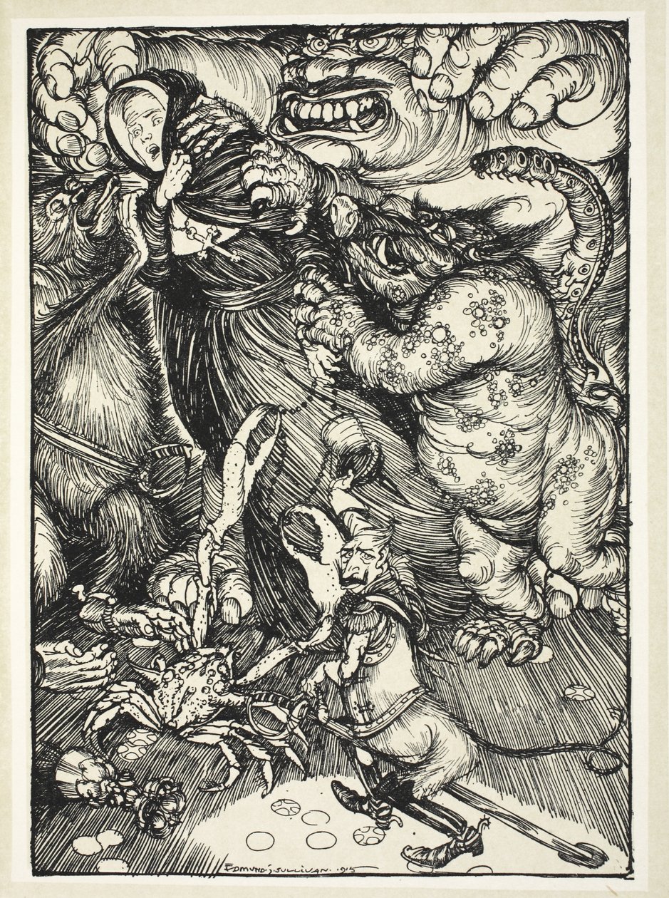 Een bruid van Christus (Een schending van België), illustratie uit The Kaiser