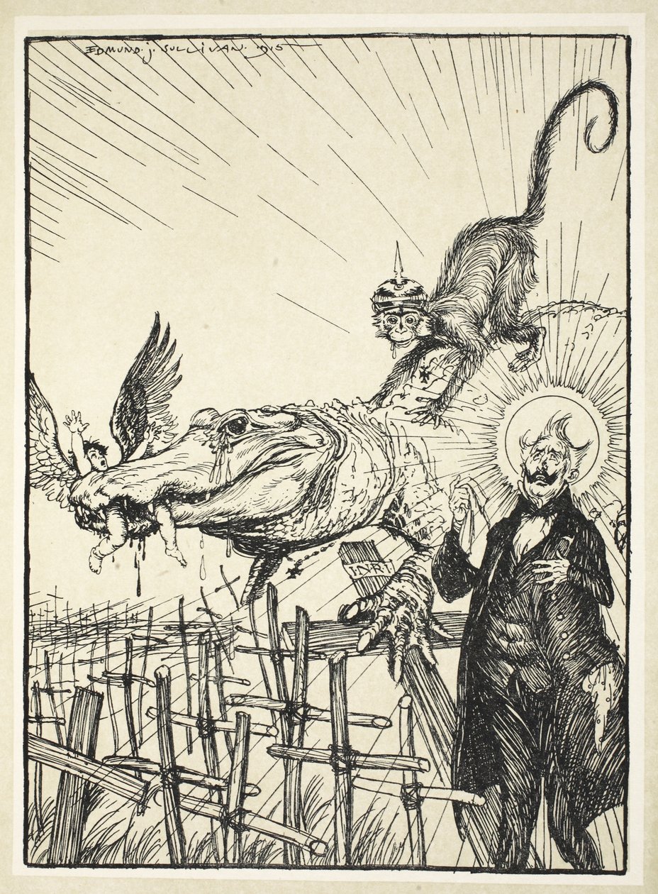 Krokodillentranen, illustratie uit The Kaiser