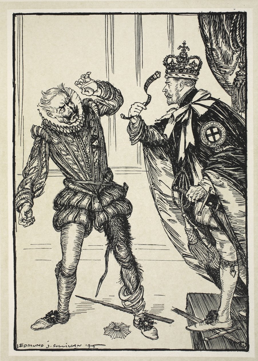 De Ongarterde Zwartbeen, illustratie uit The Kaiser