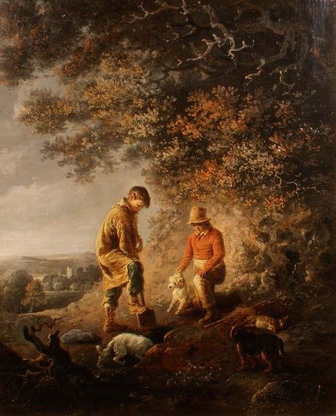 Ferreting in Windsor door Edmund Bristow