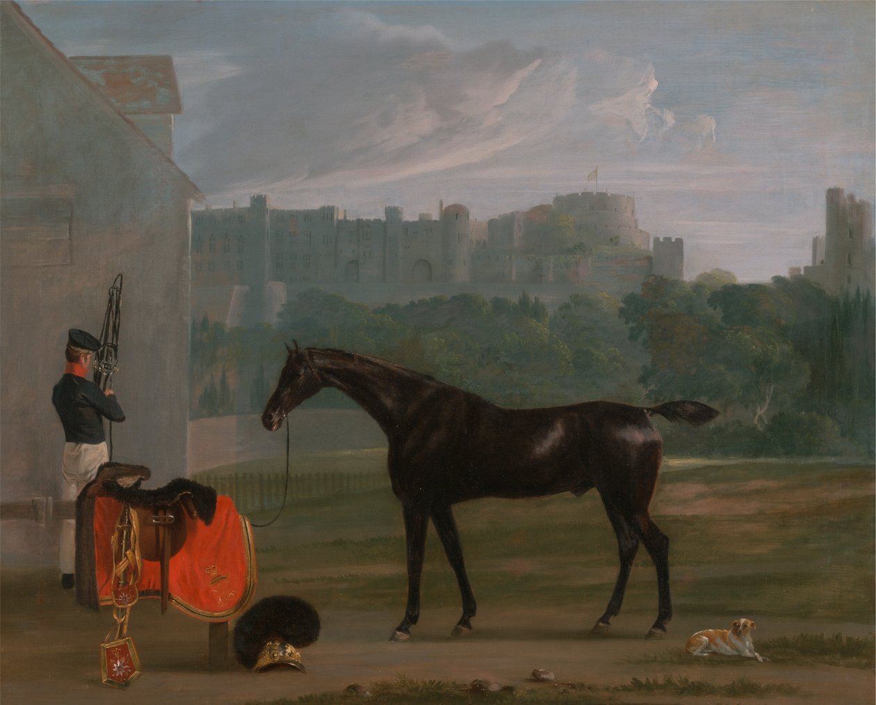 Buiten het wachthuis bij Windsor door Edmund Bristow