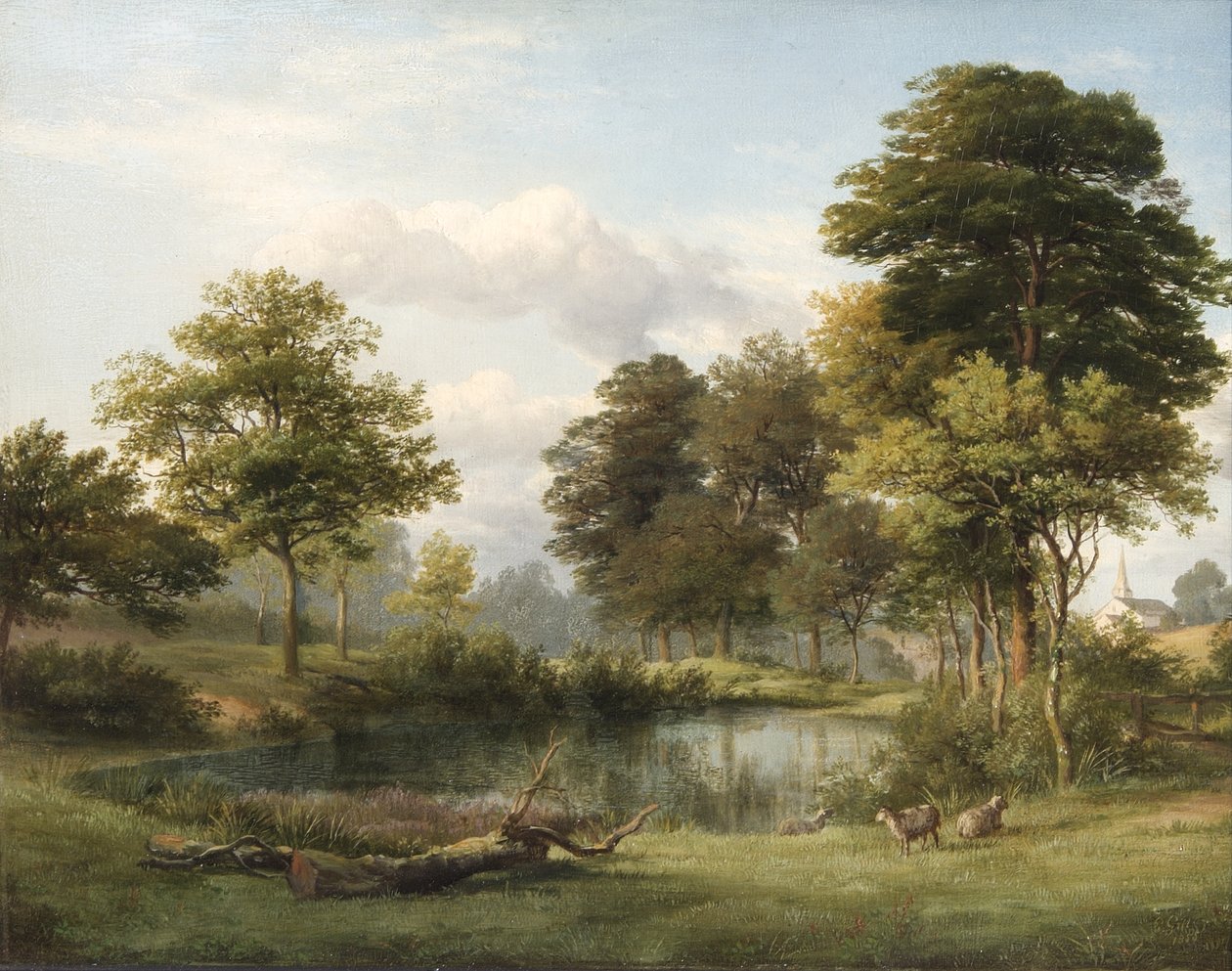 Een scène in Muswell Hill door Edmund Gill