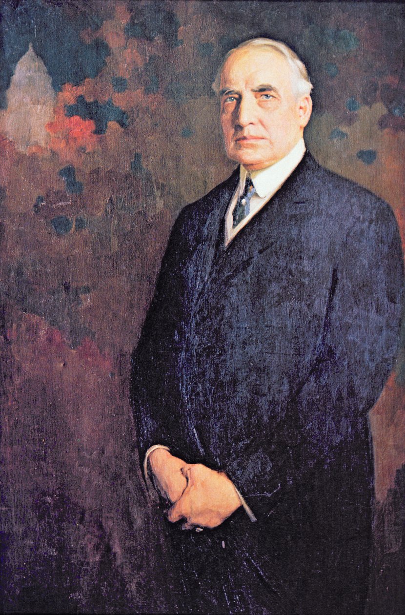 Warren G. Harding (1865-1923) door Edmund Hodgson Smart